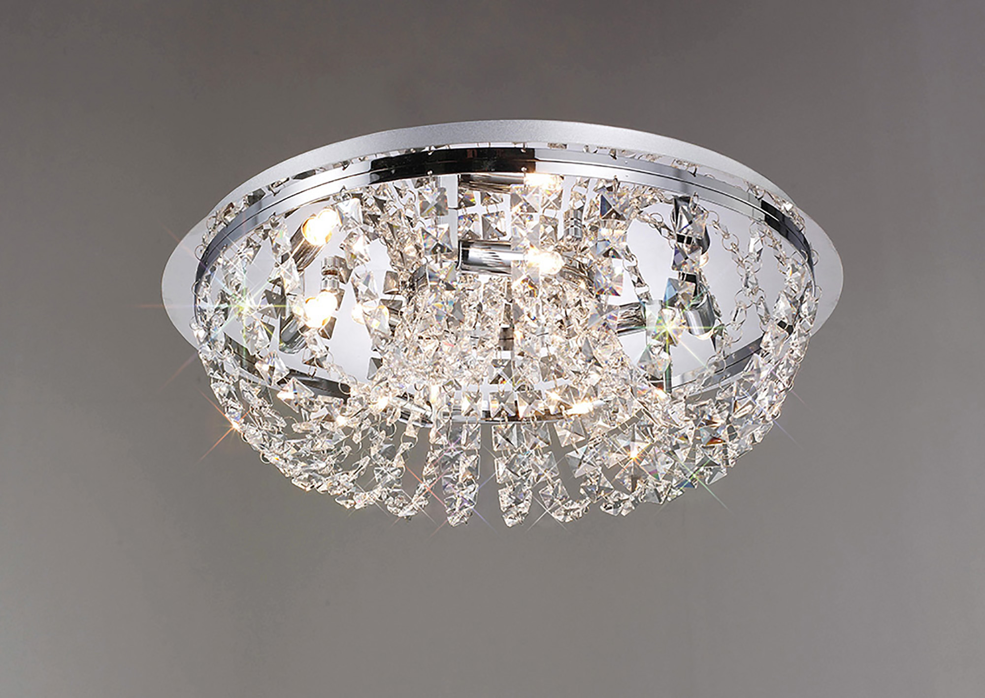 Cosmos Crystal Ceiling Lights Diyas Flush Crystal Fittings